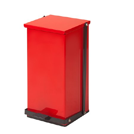 Picture of Trash Can Premium 32 Quart Rectangular Red Steel Step OnTP-32R