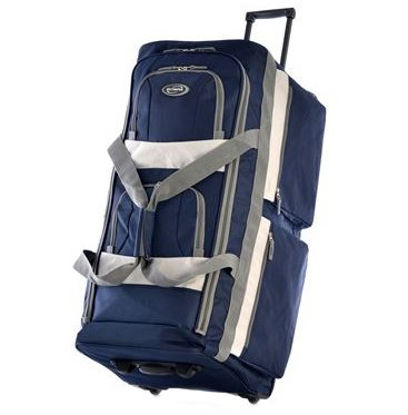 Picture of Rolling Duffel Navy 600D Waterproof Polyester 13.75 X 14.5 X 29 Inch536329-NV