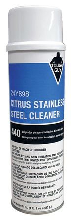 Picture of Tough Guy® Stainless Steel Cleaner Oil Based Liquid 20 oz. Can Citrus Scent NonSterile24Y898