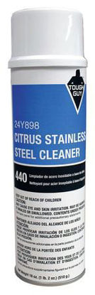 Picture of Tough Guy® Stainless Steel Cleaner Oil Based Liquid 20 oz. Can Citrus Scent NonSterile24Y898