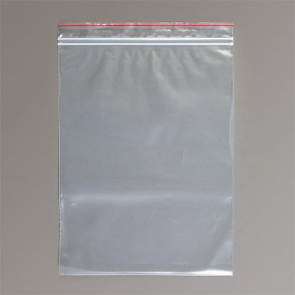 Picture of Zip Closure Bag Red Line™ 9 X 12 Inch Plastic Clear7615