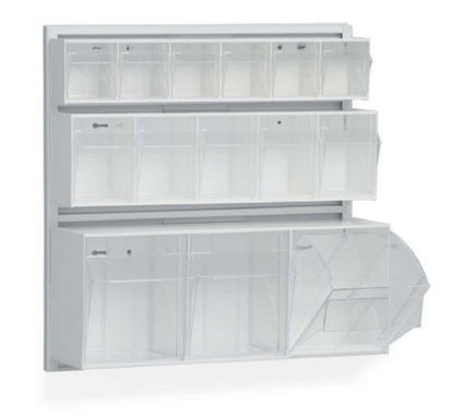 Picture of Storage Bin Unit Clear 7-3/4 X 9-1/2 X 23-1/2 Inch10383