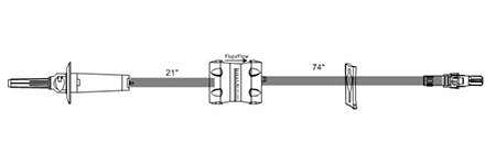 Picture of Primary Administration Set 10 Drops / mL Drip Rate 100 Inch TubingB98041