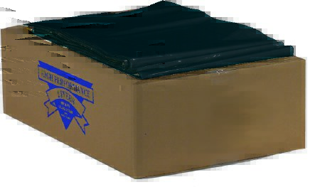 Picture of Trash Bag Colonial Bag 50 gal. Black LLDPE 1.35 Mil. 46 X 50 Inch X-Seal Bottom Flat PackTGG-50XH