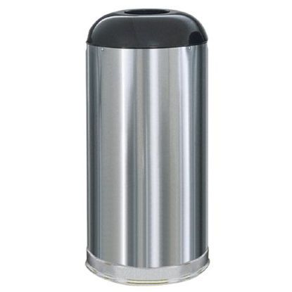 Picture of Trash Can Rubbermaid® 15 gal. Round Silver Stainless Steel Open TopFGR32SSSGL