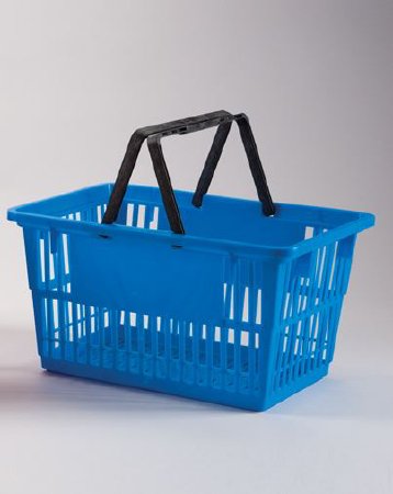 Picture of Tote Basket Health Care Logistics® Blue Plastic / Fiberglass / Nylon 10 X 13-1/4 X 19-1/4 Inch4024B