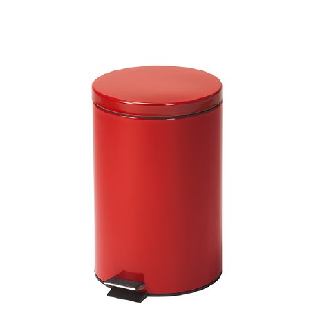Picture of Trash Can 20 Quart Round Red Steel Step OnTR-20R