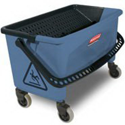 Picture of Mop Bucket with Wringer Rubbermaid® 43 Quart BlueFGQ93000BLUE
