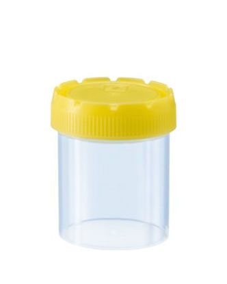 Picture of Specimen Container 44 X 55 mm Polypropylene 70 mL (2.4 oz.) Screw Cap Unprinted NonSterile75.9922.744