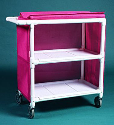 Picture of Linen Cart 2 Shelves 175 lbs. per Shelf Weight Capacity550-1