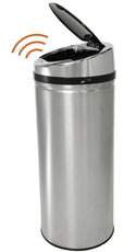 Picture of Trash Can iTouchless™ 8 gal. Round Brushed Silver Stainless Steel Motion Activated22238004