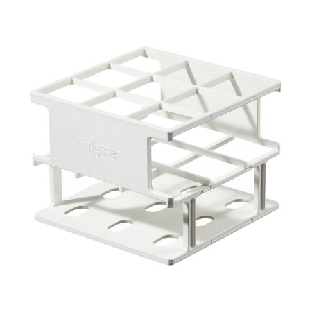 Picture of Half Rack Test Tube Rack Nalgene™ Unwire™ 9 Place 30 mm Tube Size White 3-1/3 X 4-1/3 X 4-1/3 Inch5972-0030