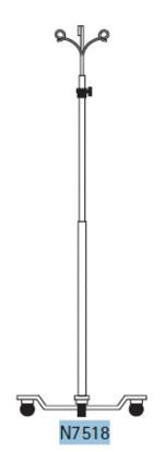 Picture of IV Stand 2-Hook 5 LegsN7518