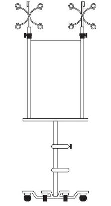 Picture of Infusion Pump Stand 4 Device 6-LegN7517