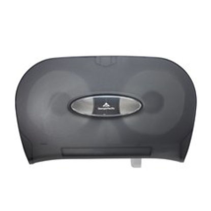 Picture of Toilet Tissue Dispenser Georgia-Pacific Translucent Smoke Manual 2 Rolls Wall Mount59206