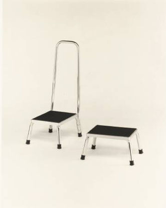 Picture of Step Stool with Handrail 1-Step Steel 9 Inch Step Height16-1710