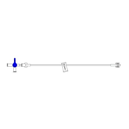 Picture of EXTENSION SET, INFUSION SLIDE CLAMP STOPCOCK 4ML (50/CS) D/SEB-112-01