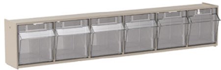 Picture of Tilt Front Bin TiltView® Tan Plastic 3-3/4 X 4-1/2 X 23-5/8 Inch06706