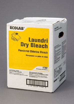 Picture of Laundry Detergent Ecolab® Laundri Dry Bleach 45 lb. Box Powder Chlorine Scent6117707