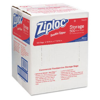 Picture of Zip Closure Bag Ziploc® 7 X 8 Inch Plastic Clear502004564