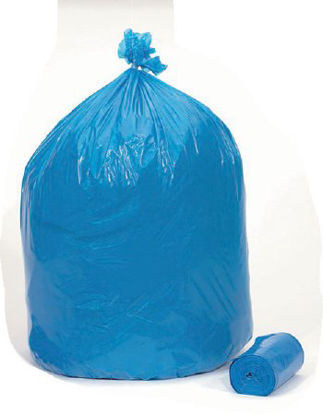 Picture of Trash Bag Colonial Bag 33 gal. Blue LLDPE 1.20 Mil. 33 X 40 Inch X-Seal Bottom Coreless RollCCB33GAL