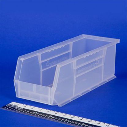 Picture of Storage Bin HCL Super Tough Semi-Clear Industrial Grade Polymers 5 X 5-1/2 X 14-3/4 Inch1403C