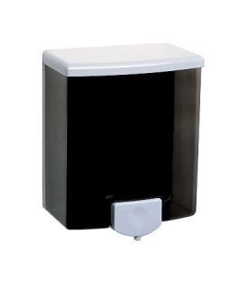Picture of Soap Dispenser Bobrick Classic Series Black / Gray Plastic Manual Push 40 oz. Wall MountBOB40