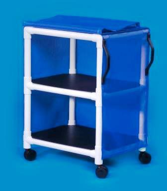 Picture of Linen / Multipurpose Cart Standard Line 2 Shelves PVC 3 Inch Twin CastersVL MPC275