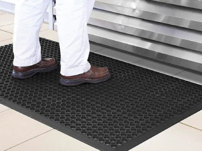 Picture of Floor Mat 3 X 5 Foot Black RubberH-1703