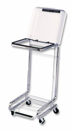 Picture of Hamper Stand Rolling Square Opening 42 gal. Foot Pedal Tilt-Top Lid11410
