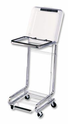 Picture of Hamper Stand Rolling Square Opening 42 gal. Foot Pedal Tilt-Top Lid11410