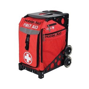 Picture of Easy-Roll First Aid Cart MobileAid® 14 X 12.25 X 18.5 Inch External Dimensions (Including Wheels), 10 X 14 X 12.25 Inch External Dimensions (Excluding Wheels), 8.5 X 12 X 15.5 Inch Internal Dimensions, 13 X 8 Inch Access Door Dimensions, 38 Inch Handle Extension31560