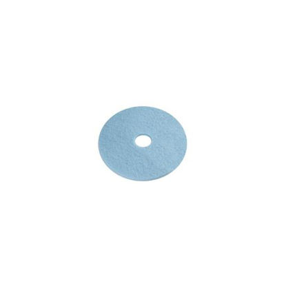 Picture of Hard Floor Burnishing Pad Luster Lite 20 Inch Light Blue Polyester Fiber402120