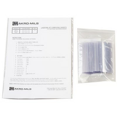 Picture of Storage Bin Card Holder 4 X 1-3/4 Inch, Clear, Plastic29302