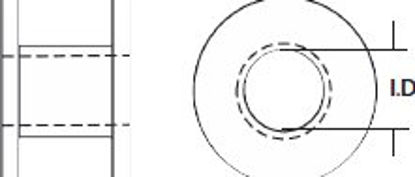 Picture of Ear Ventilation Tube Sheehy Collar Button 1.27 mm Fluoroplastic70145971