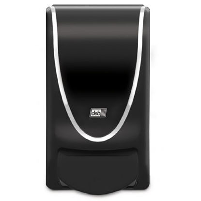 Picture of Hand Hygiene Dispenser ProLine® Curve Black / Chrome Plastic Manual Push 1 Liter Wall MountTBK1LDS