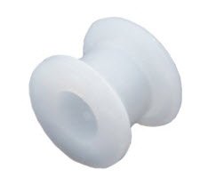 Picture of Ear Ventilation Tube Sheehy Collar Button 2.9 mm Fluoroplastic White SterileVT-1001-01
