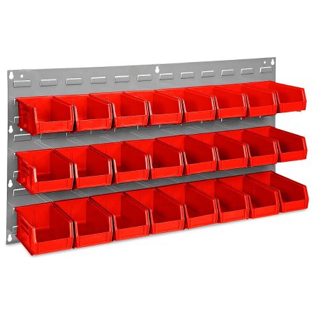 Picture of Storage Bin Organizer Uline® Red Steel / Plastic 19 X 36 InchH-1493R