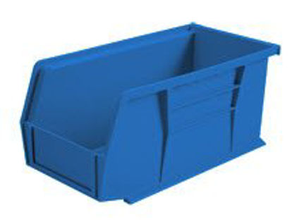 Picture of Storage Bin HCL Super Tough Blue Industrial Grade Polymers 5 X 5-1/2 X 10-7/8 Inch1410B