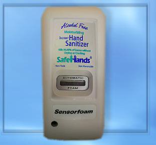 Picture of Hand Hygiene Dispenser SafeHands® White Plastic Touch Free 1000 mL Wall MountHF-1008-1W