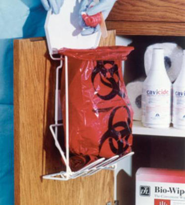 Picture of Biohazard Waste Disposal Rack 6 X 9 X 12-3/4 Inch, 1 gal.924485