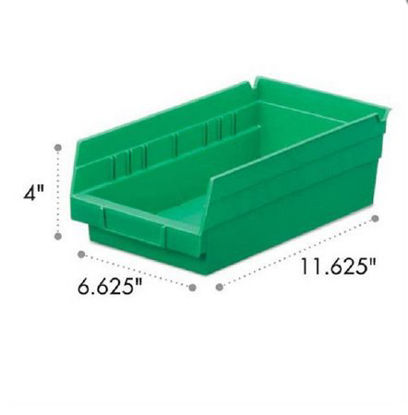 Picture of Shelf Bin MarketLab Green Polypropylene 4 X 6-5/8 X 11-5/8 Inch2766-GN
