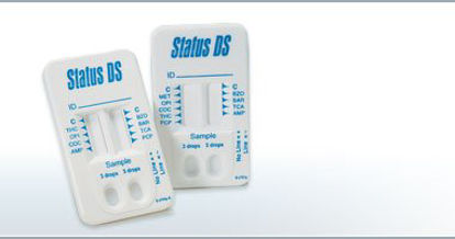 Picture of Drugs of Abuse Test Status DS 8-Drug Panel AMP, BAR, BZO, COC, OPI, PCP, TCA, THC Urine Sample 25 Tests28025