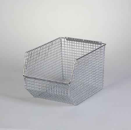 Picture of Storage Bin Stack & Hang Nickel Chrome Finish Wire Mesh 6-3/4 X 7 X 10 Inch18927