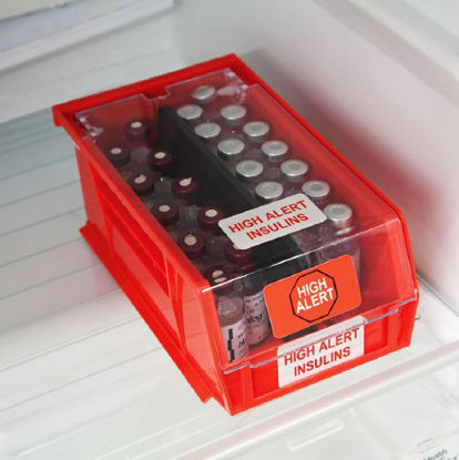 Picture of Insulin Bin High Alert Red 3 X 4-1/8 X 7-3/8 Inch18558
