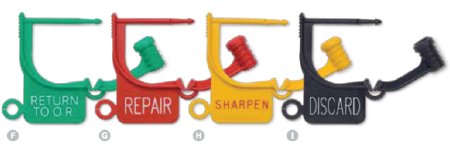 Picture of Locking Tag Key Surgical® Red 1 Inch, StandardLT-450