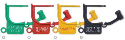 Picture of Locking Tag Key Surgical® Red 1 Inch, StandardLT-450