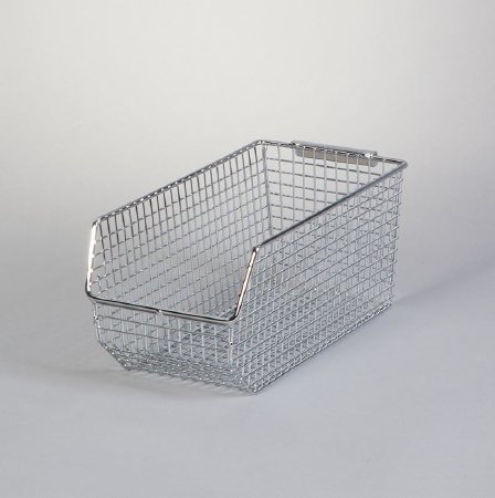 Picture of Storage Bin Stack & Hang Nickel Chrome Finish Wire Mesh 4-7/16 X 4-3/4 X 10-5/16 Inch18925