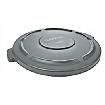 Picture of Trash Can Lid Rubbermaid® Strong, Snap-On Lid for Secure, Stable Stacking, GrayFG263100GRAY