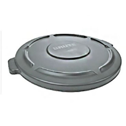Picture of Trash Can Lid Rubbermaid® Strong, Snap-On Lid for Secure, Stable Stacking, GrayFG263100GRAY